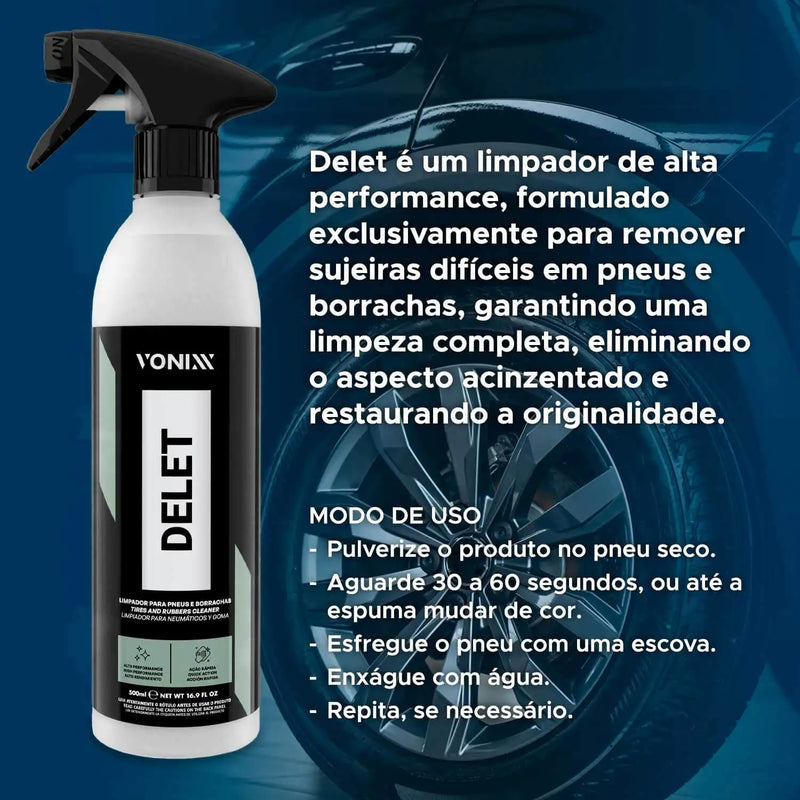 Kit Vonixx Quant Diluidor Renova Delet Plastics 500ml