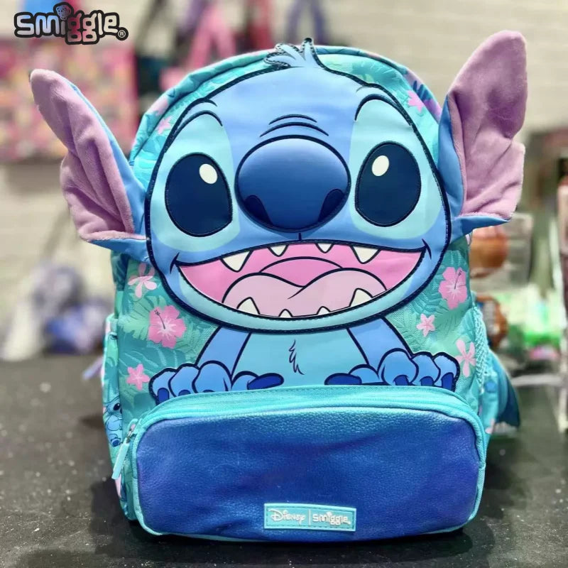 MOCHILA ESCOLAR STITCH À PROVA D'ÁGUA