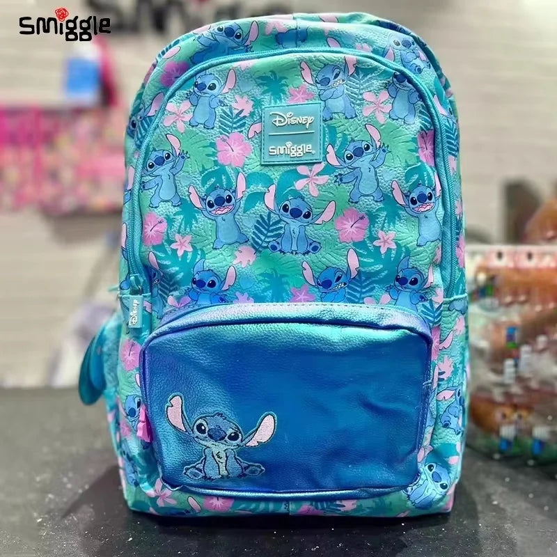 MOCHILA ESCOLAR STITCH À PROVA D'ÁGUA